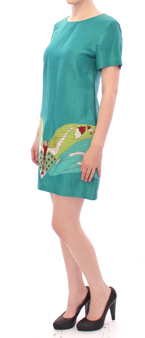 Green Above Knee Mini Dress hover