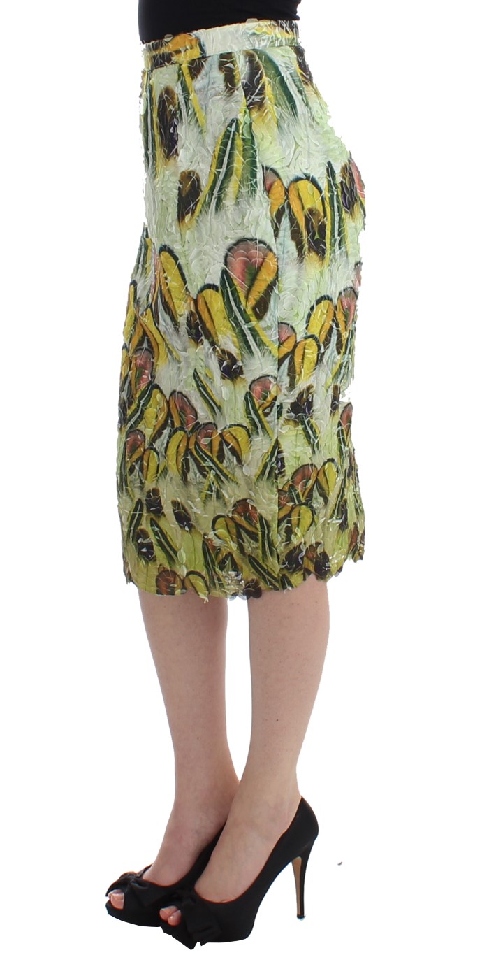 Multicolor Organza Pencil Skirt hover