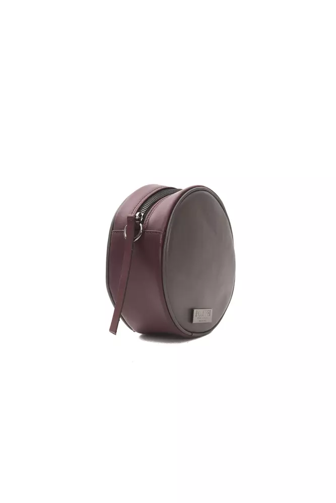 Burgundy Leather Women Crossbody Bag hover