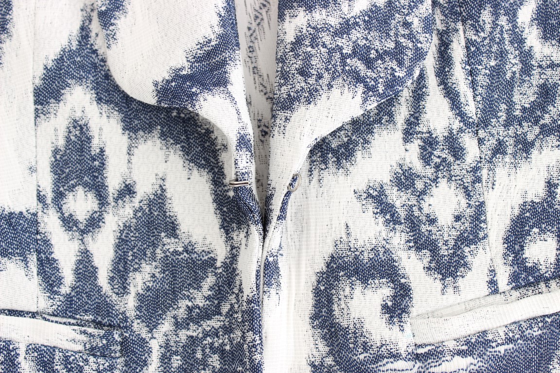 Blue White Blazer Suit Jacket