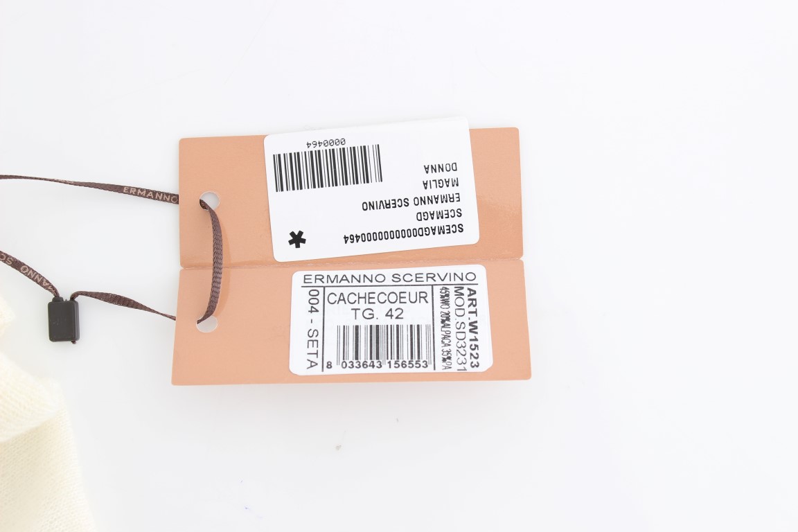 White Wool Cardigan Sweater