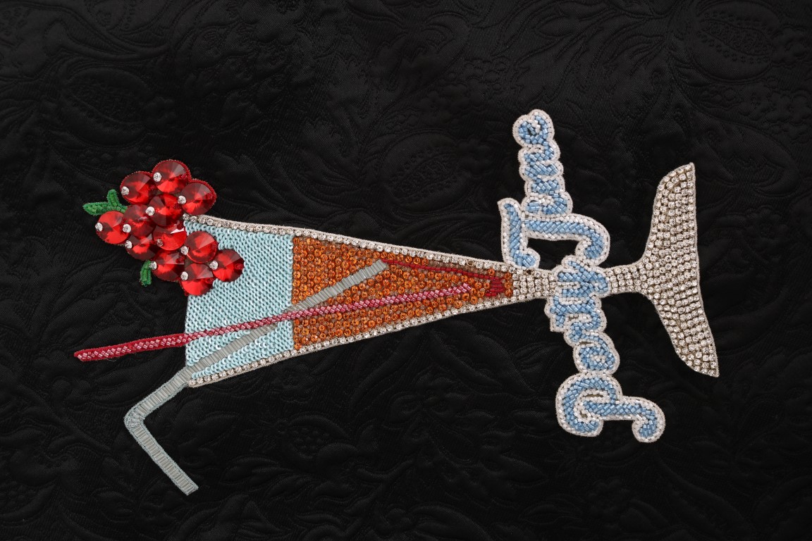 Black Fairy Tale Crystal Hooded Sweater