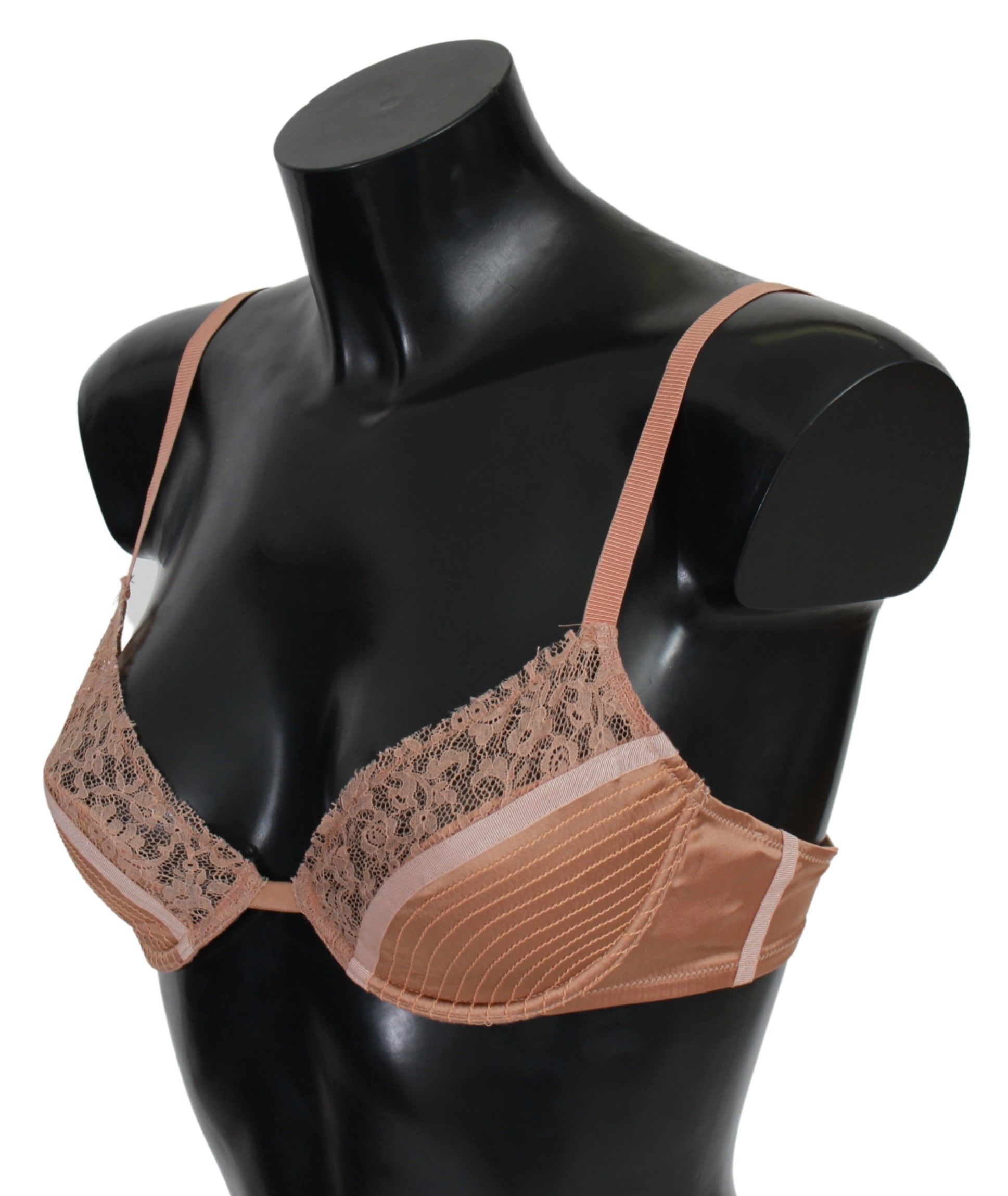 Nude Lace Push Up Silk Underwear hover