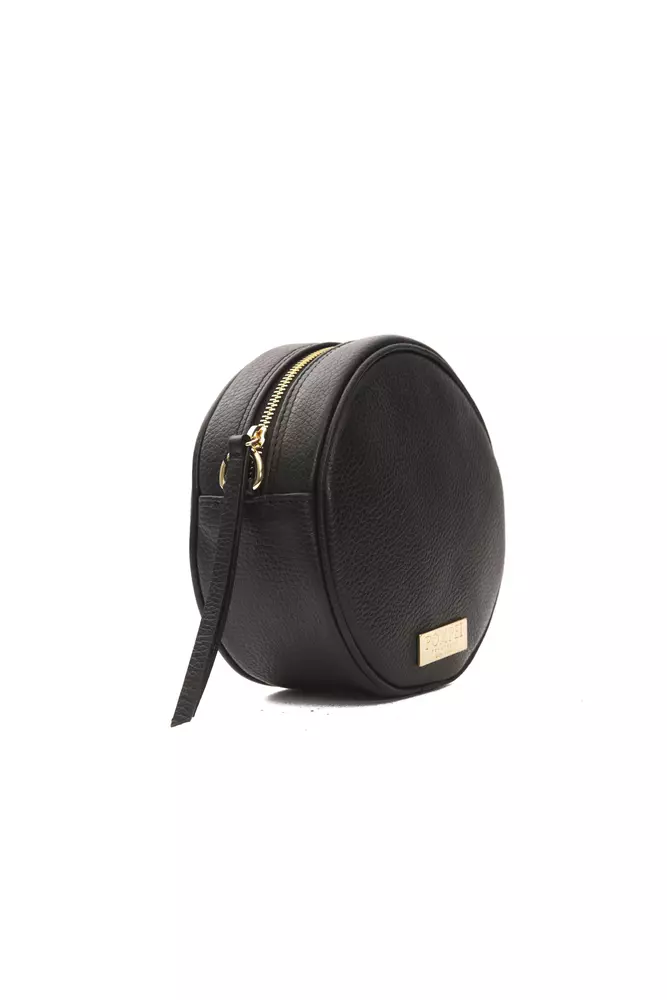 Black Leather Women Crossbody Bag hover