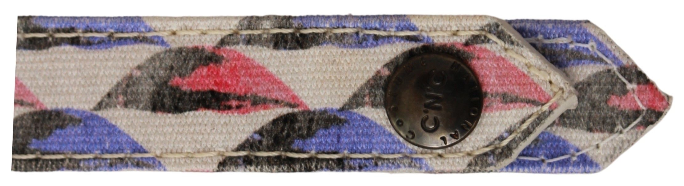 White Ring Branded Textile  Keychain hover