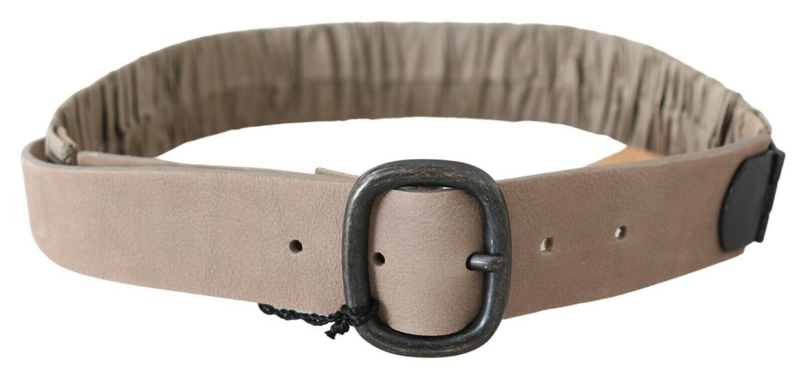 Brown Solid Leather Waist Metal Buckle Belt hover