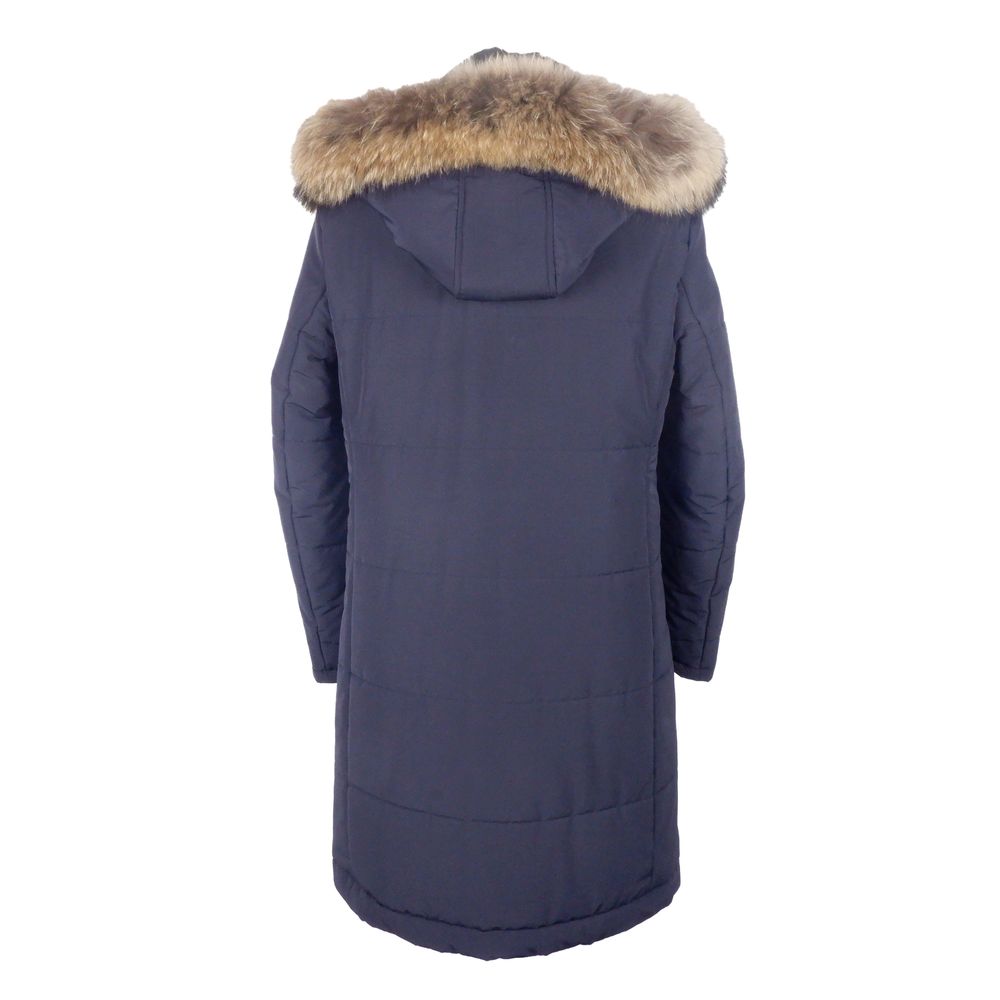 Fur Hooded Long Padded Coat hover
