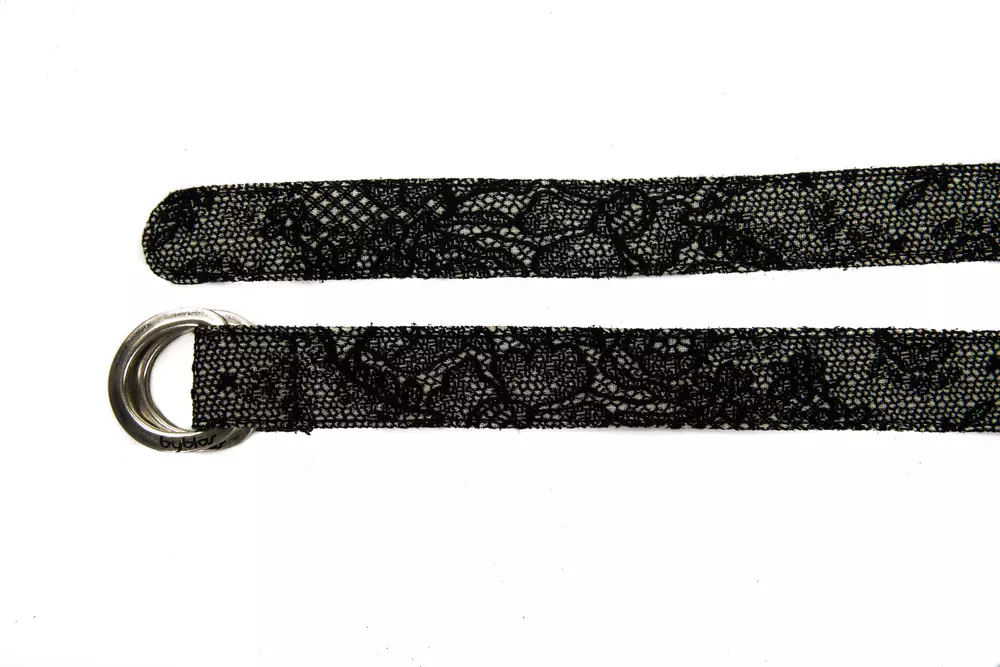 Black Wool Women's Belt hover