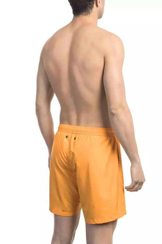 Orange Polyester Men Swim Short hover