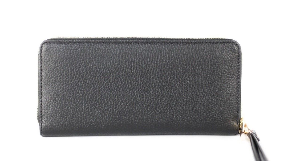 Jet Set Travel Large Black Pebble Leather Continental Wrist Wallet hover