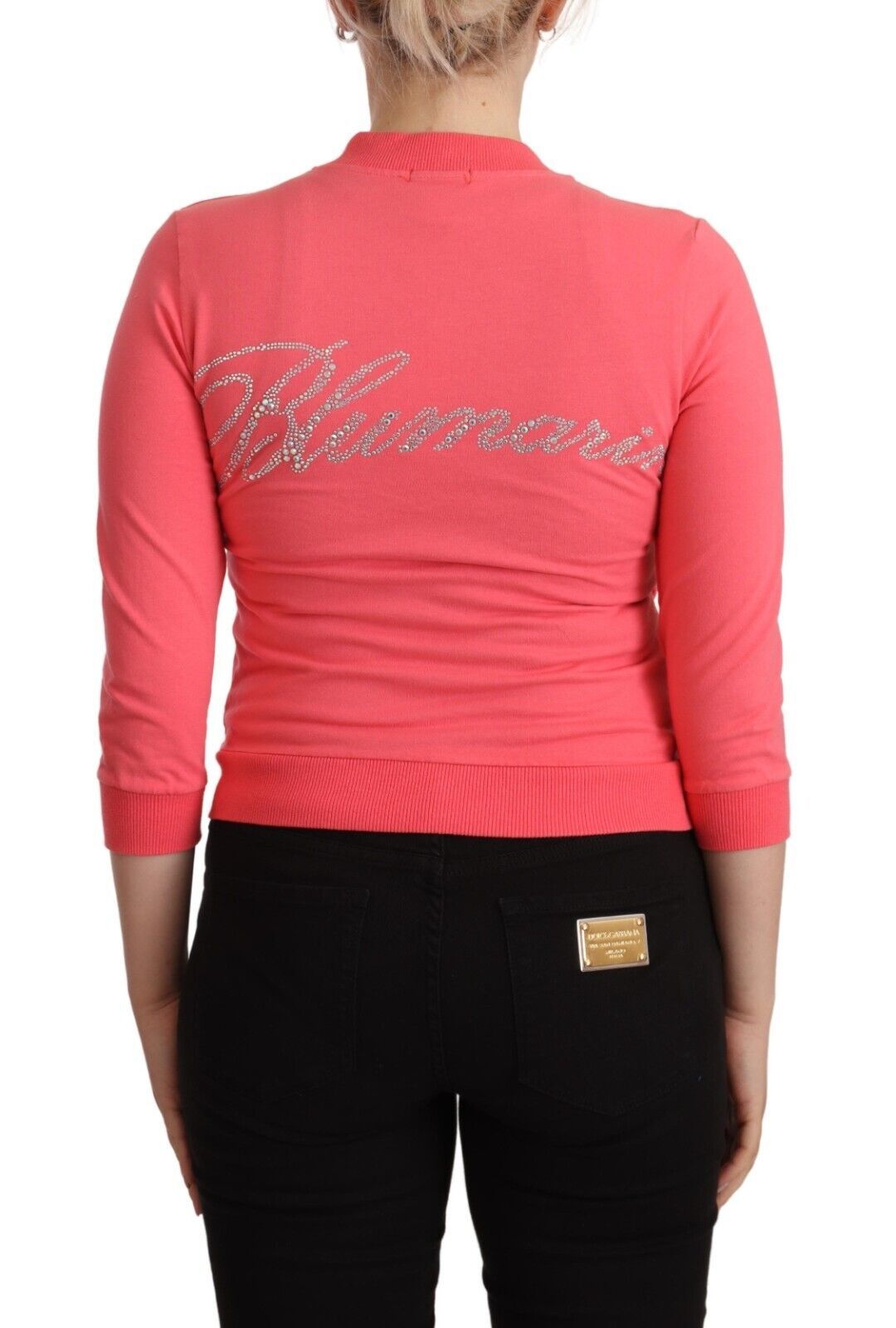 Elegant Pink Full Zip Sweater hover