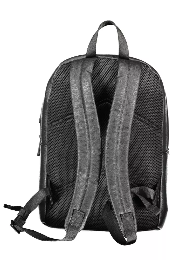 Black Polyethylene Men Backpack hover