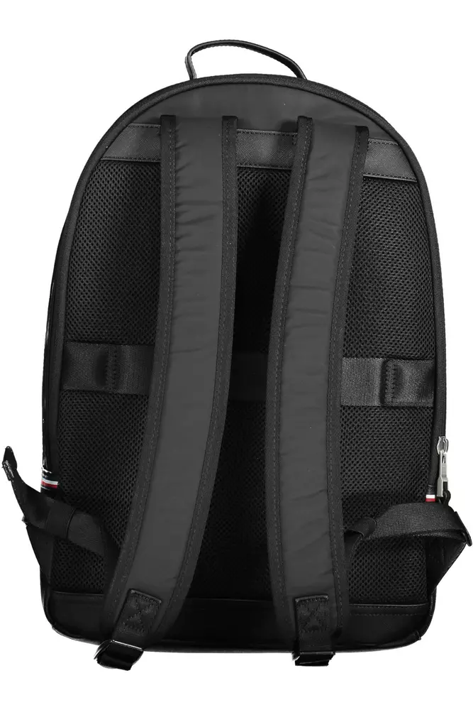 Black Polyester Men Backpack hover