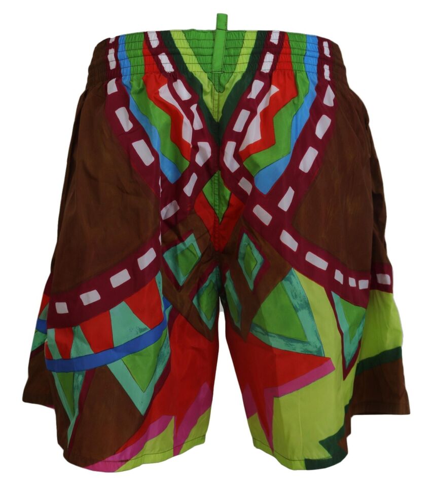 Multicolor Printed Men Beachwear Swimwear Short hover