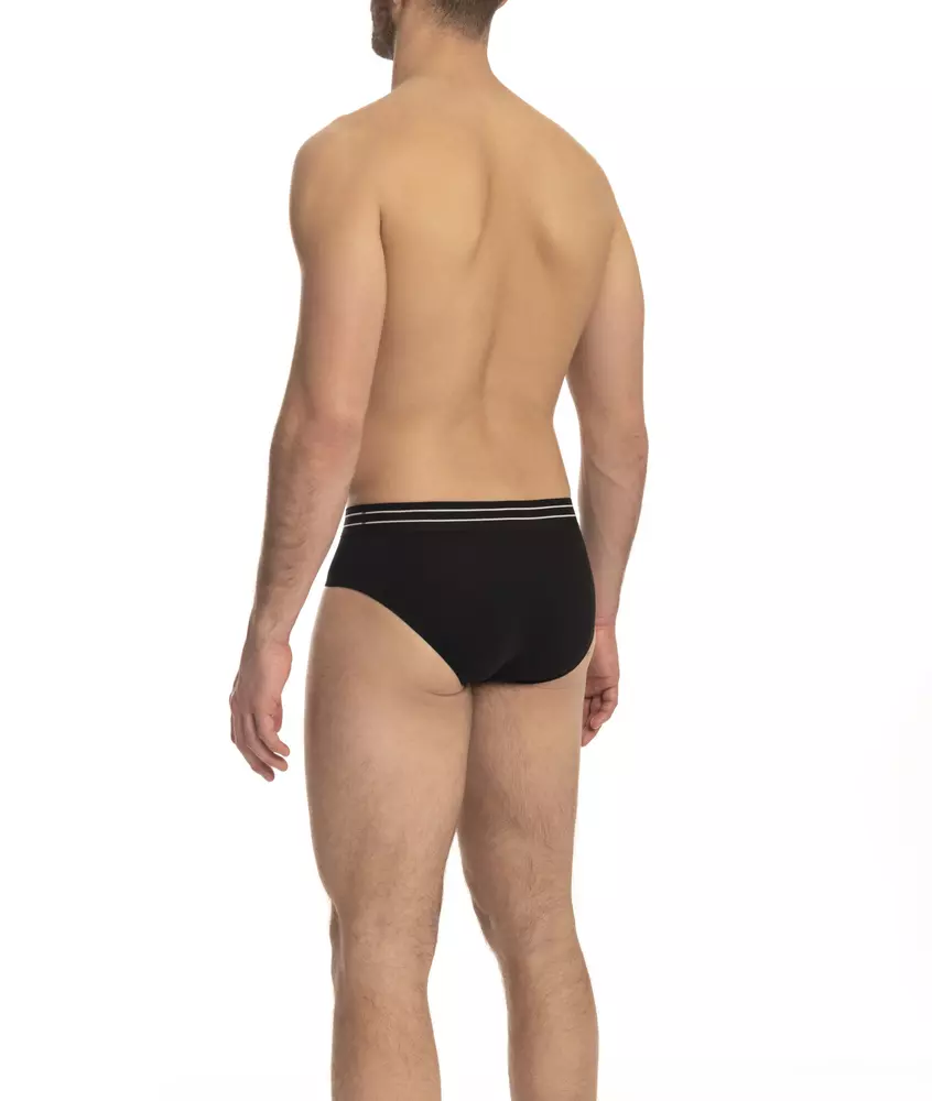 Black Cotton Men's Underwear Trio Pack hover