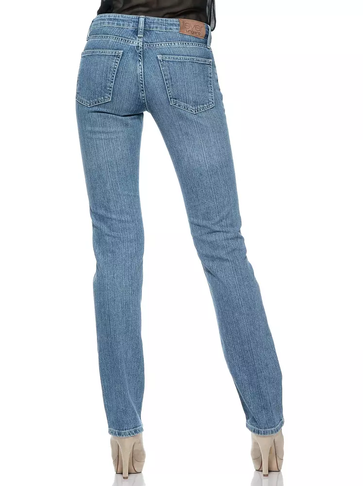 Light Blue Cotton Women Jeans hover