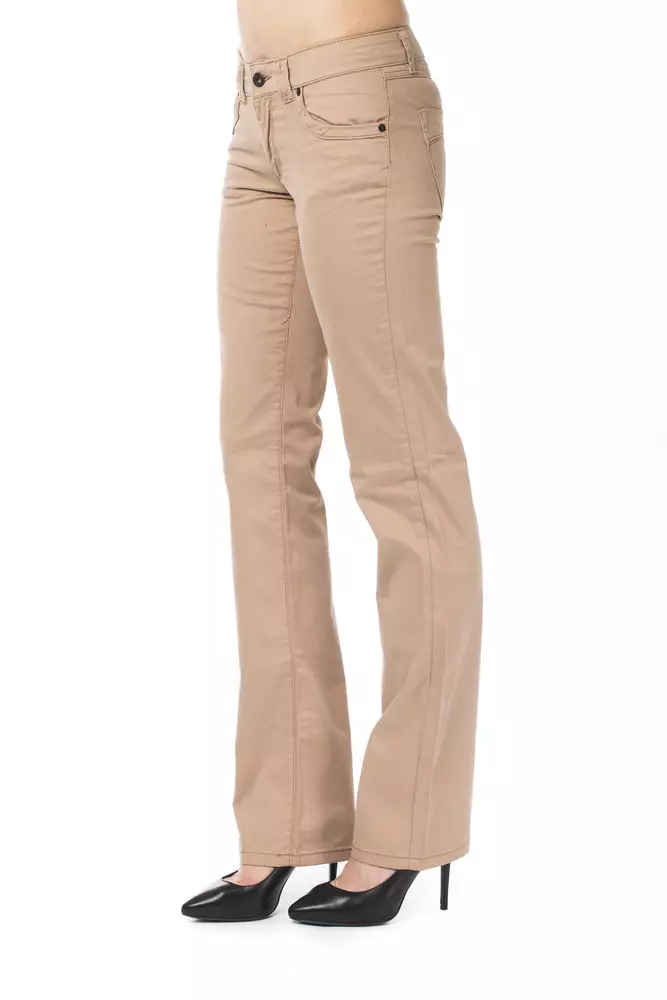 Beige Cotton Women Pant hover