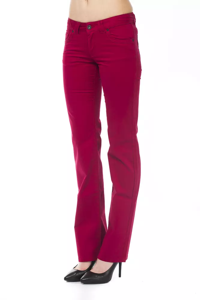 Red Cotton Women Pants hover