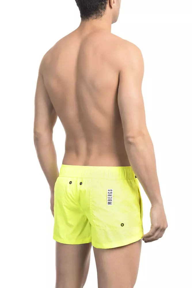 Yellow Polyamide Men Swim Short hover