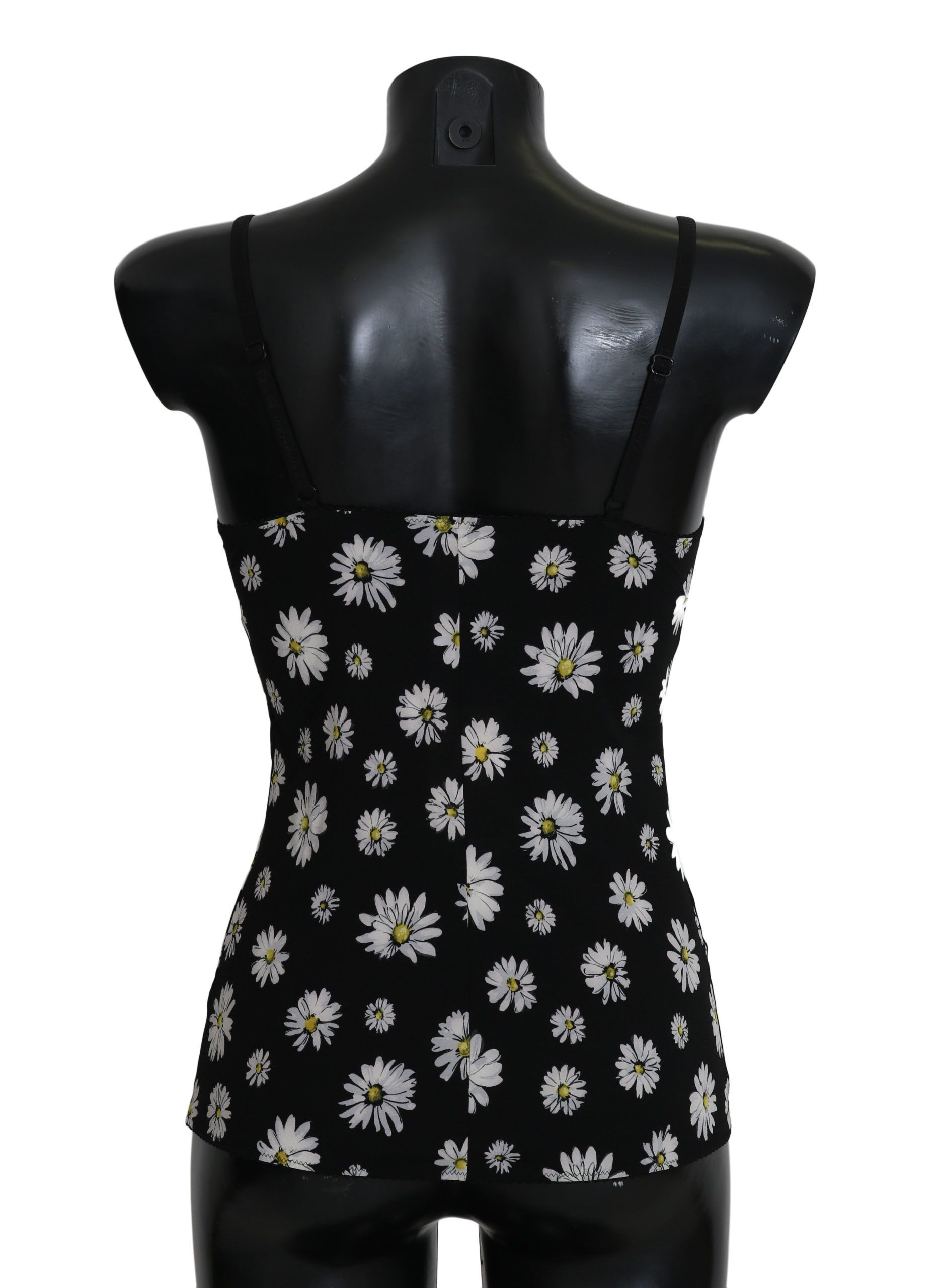 Black Daisy Print Dress Lingerie Chemisole hover