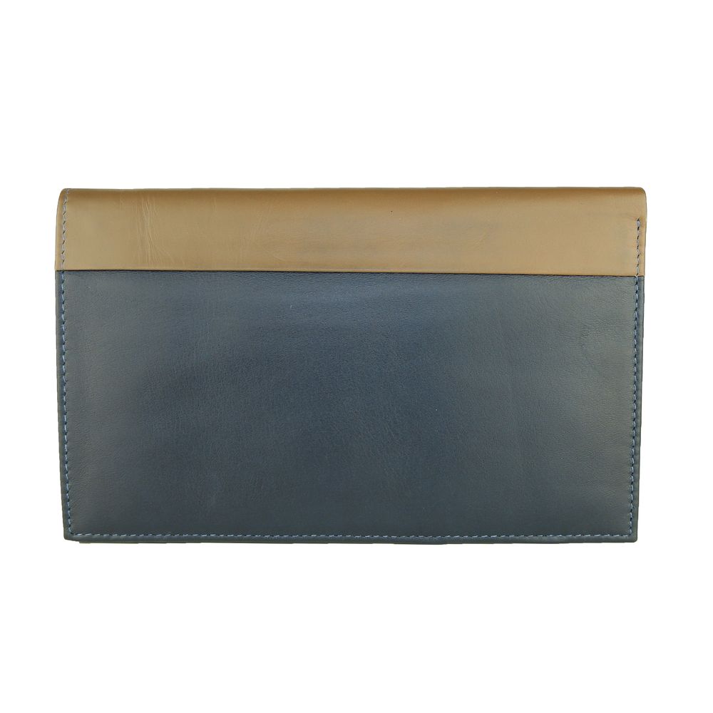 Blue Leather Men Wallet hover