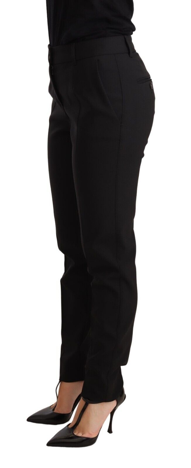 Elegant Tapered Virgin Wool Trousers hover
