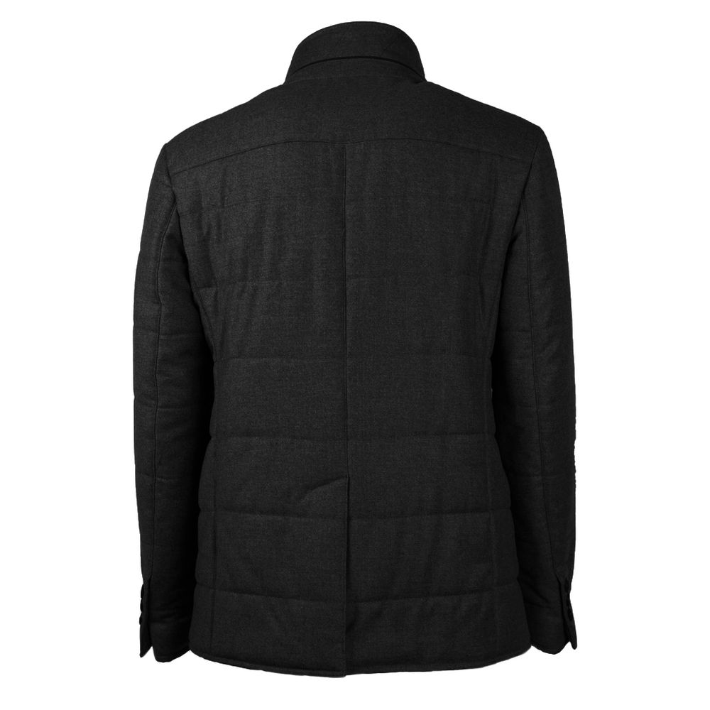 Elegant Wool-Cashmere Men's Coat hover