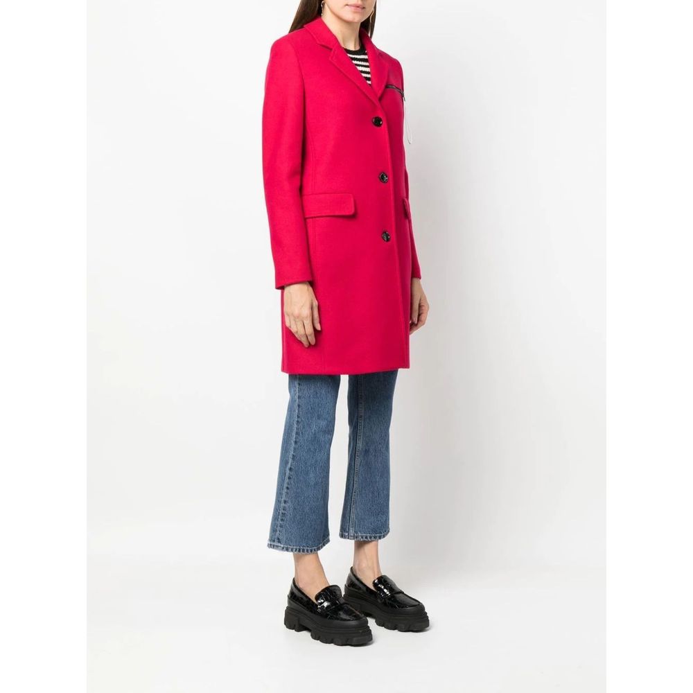 Red Wool Women Coat hover