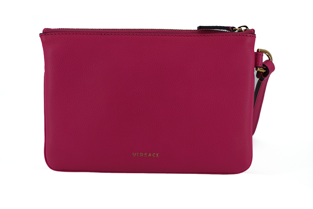 Elegant Pink Leather Pouch Clutch hover