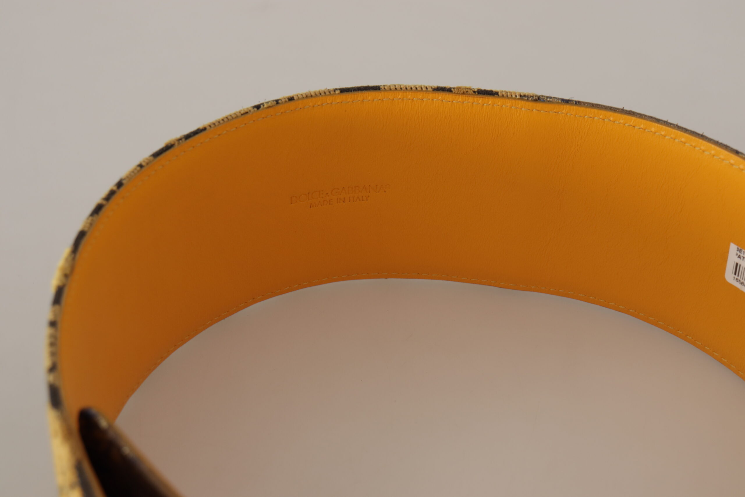 Elegant Blue Leather Belt with Metal Buckle hover