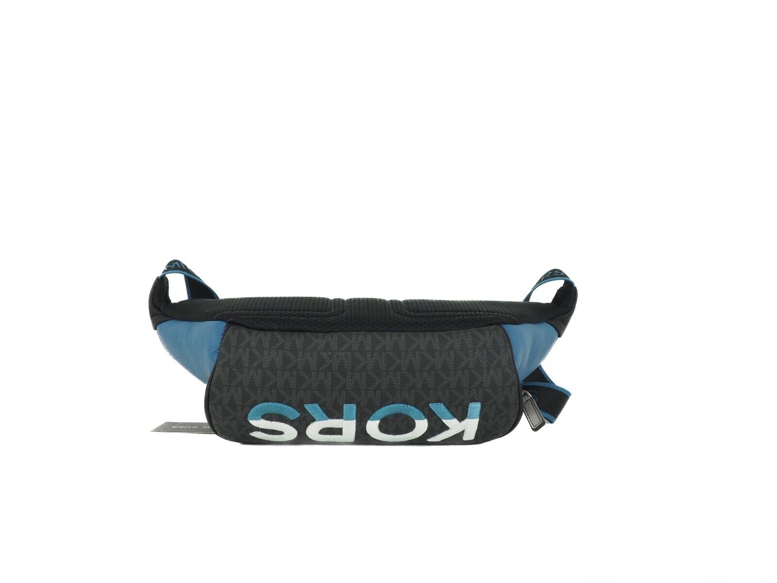 Cooper Large Blue Multi Leather Embroidered Logo Utility Belt Bag hover