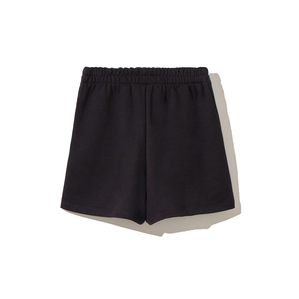 Chic Black Cotton Shorts with Side Pockets hover