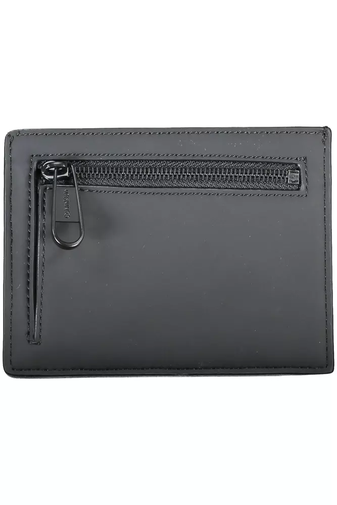 Black Polyester Men Wallet hover