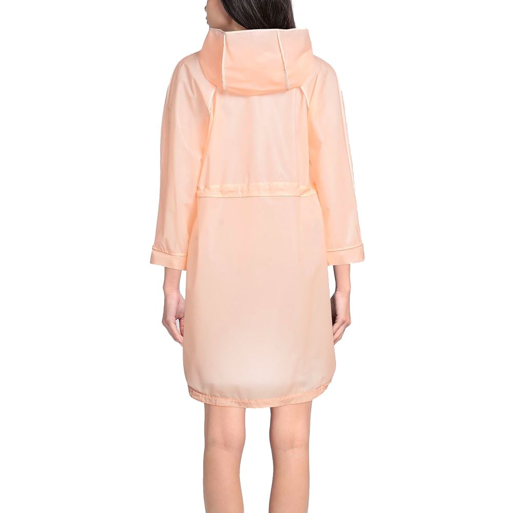 Powder Pink Long Waterproof Jacket hover