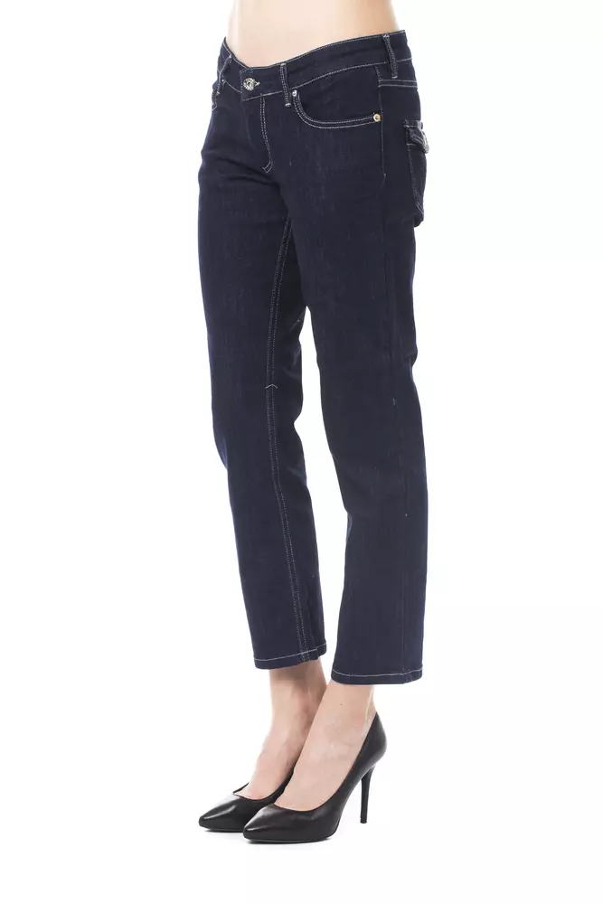 Blue Cotton Women Jeans hover