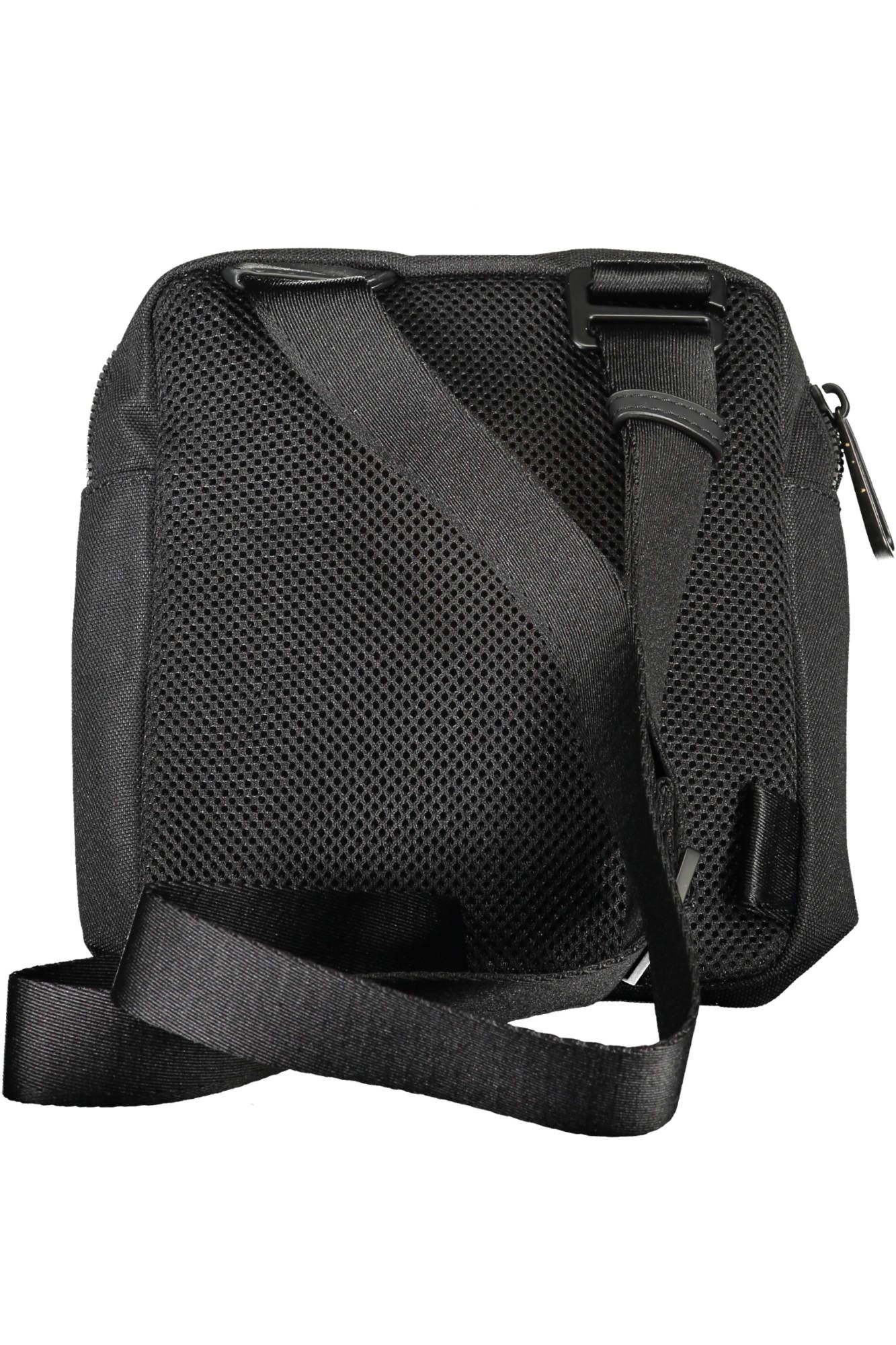 Black Polyester Men Shoulder Bag hover