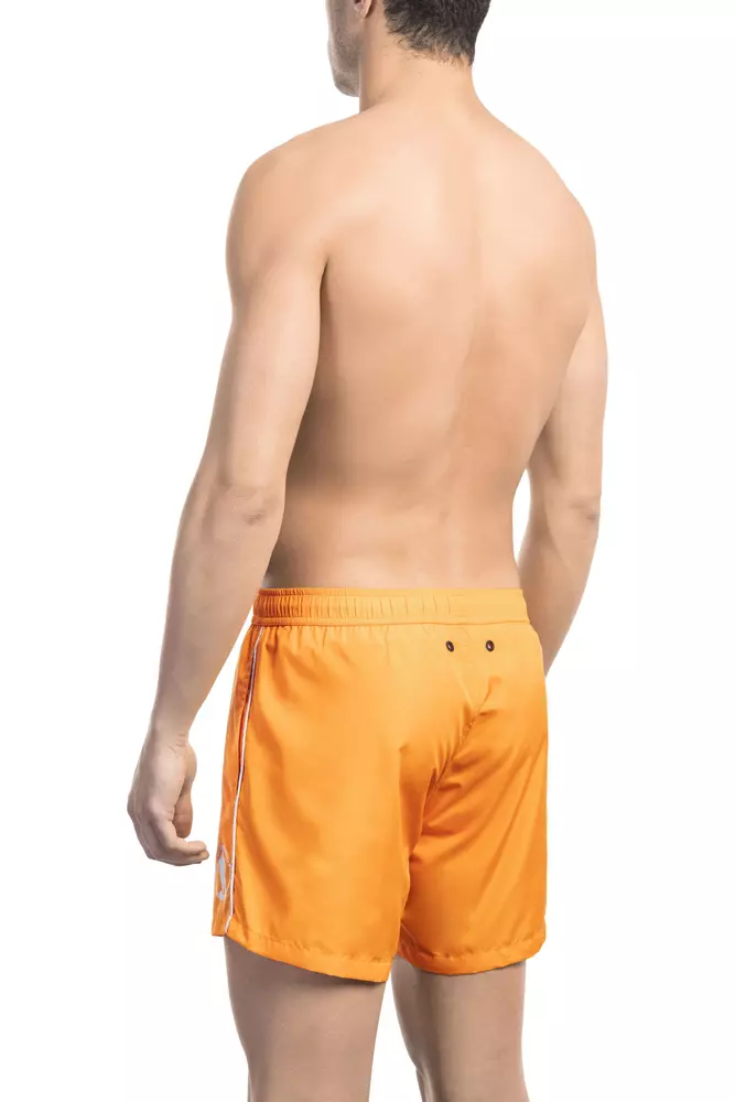 Orange Polyester Men Swim Short hover