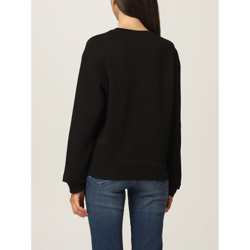 Black Cotton Women Sweater hover
