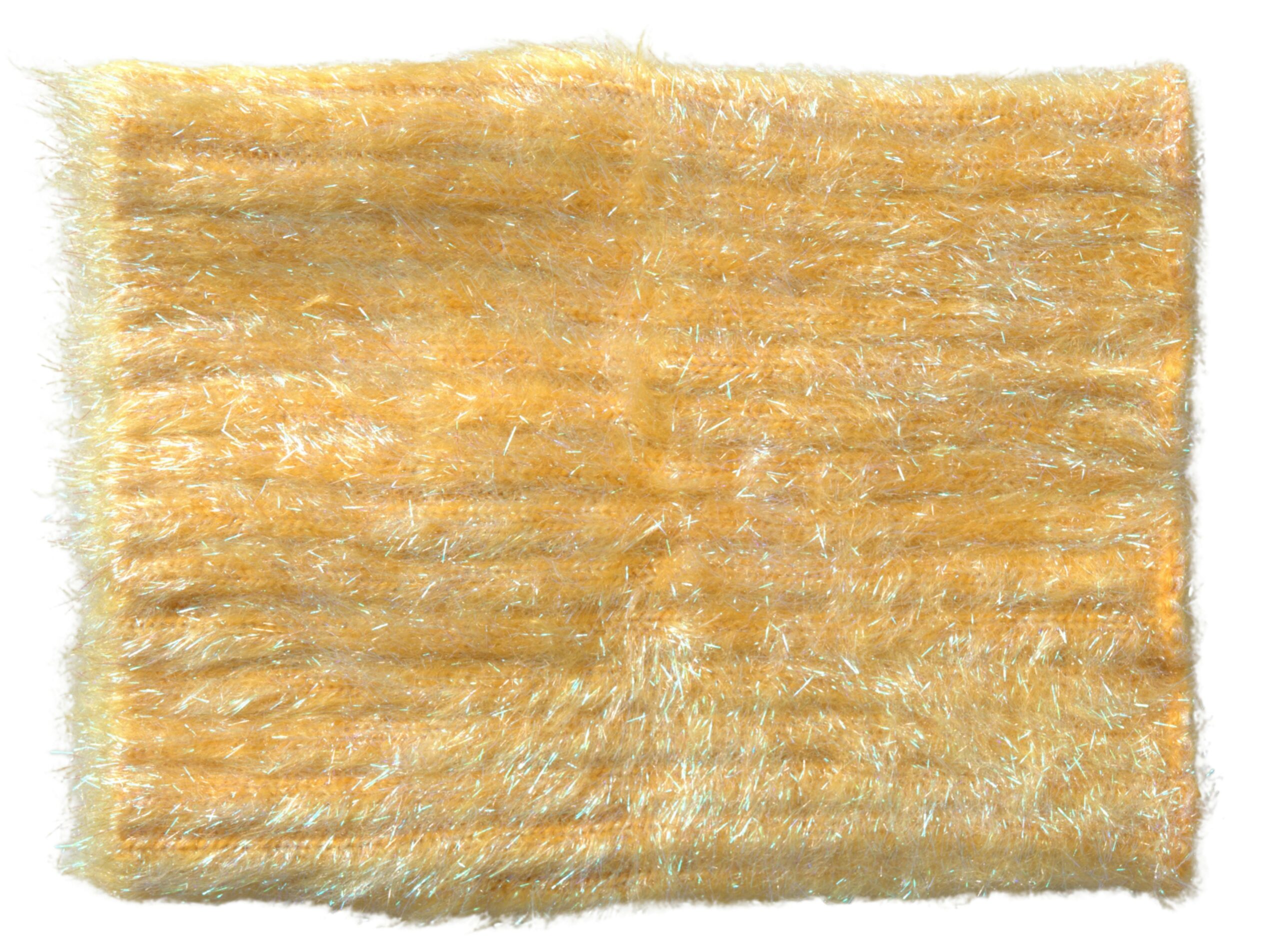 Yellow Polyester Mohair Fiber Neck Wrap Scarf hover