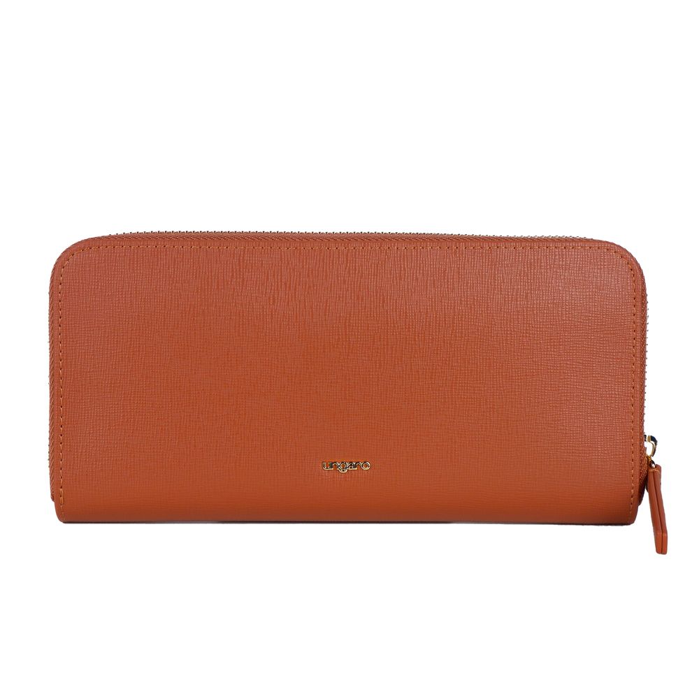 Elegant Leather Zippered Wallet hover