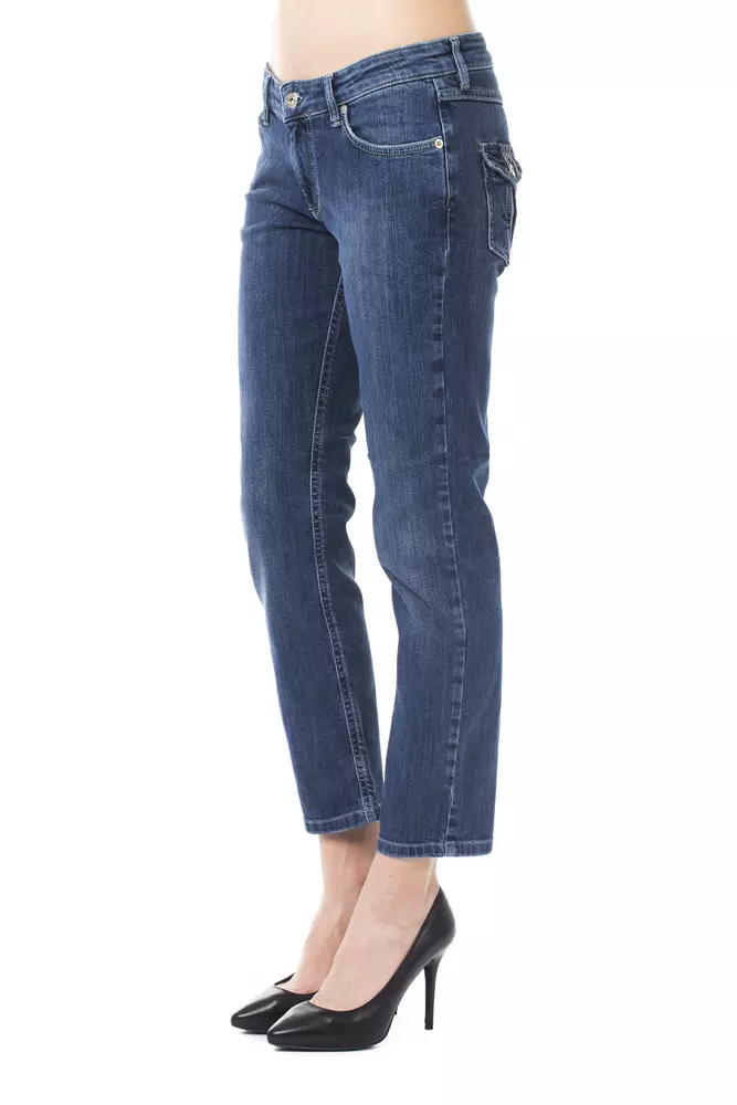 Light Blue Cotton Women Jeans hover