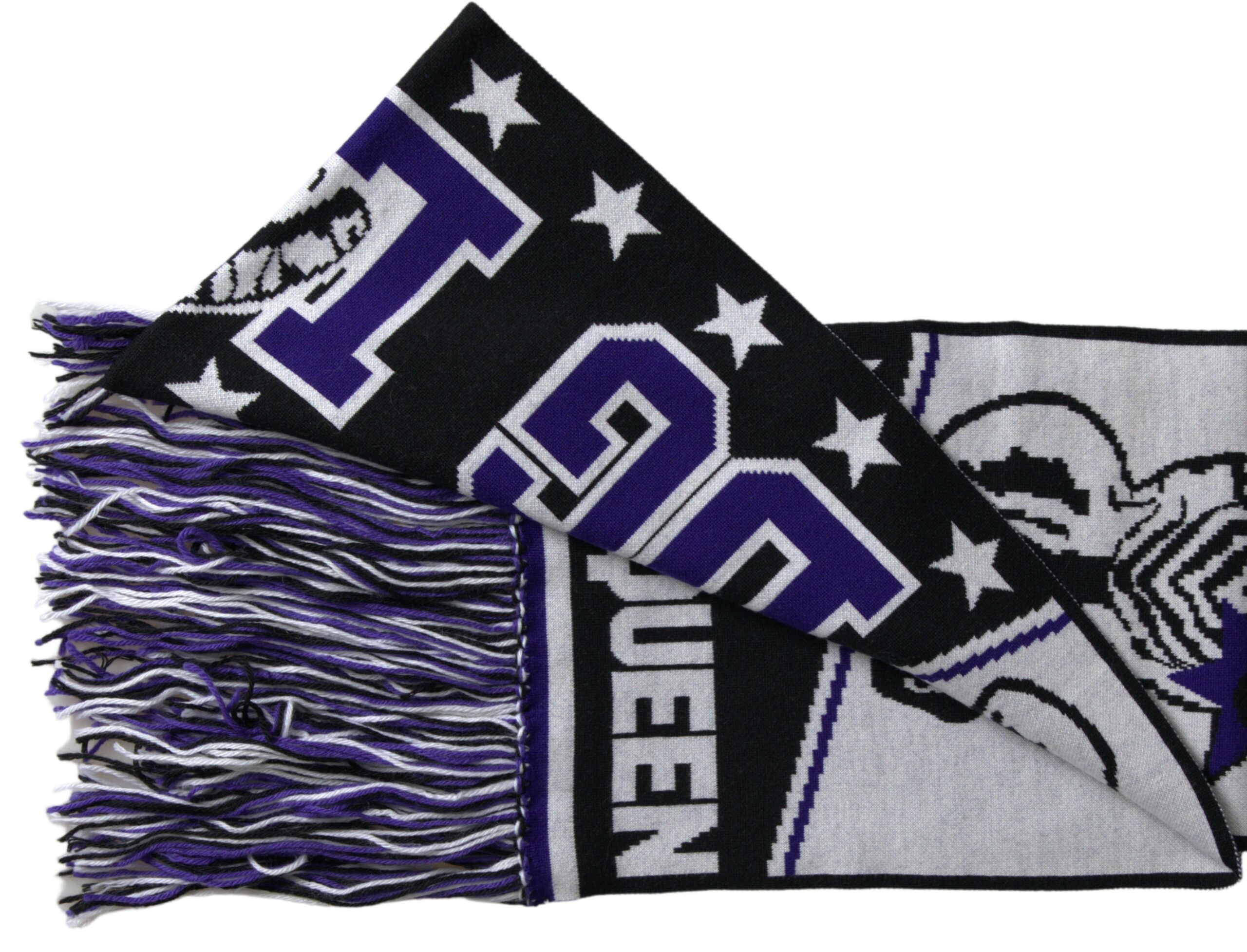 Multicolor Wool DG Queen Wrap Fringe Scarf hover