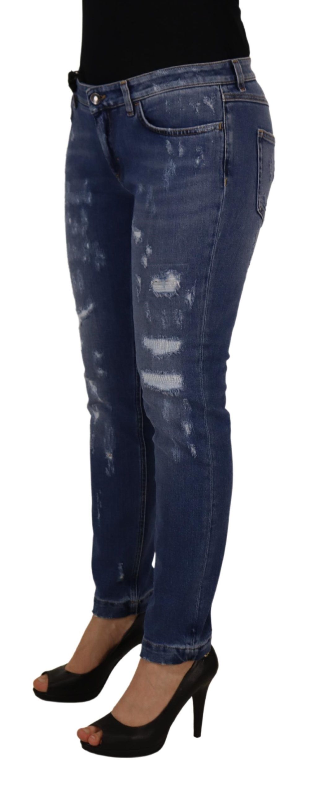 Chic Low Waist Skinny Denim Jeans hover