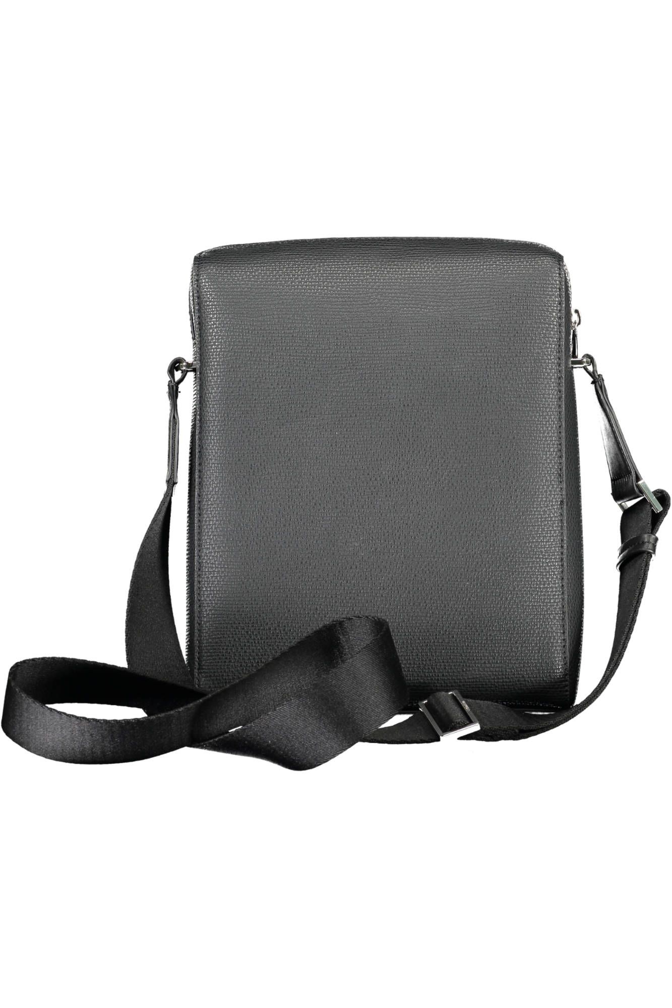 Black Polyester Mens Shoulder Bag hover