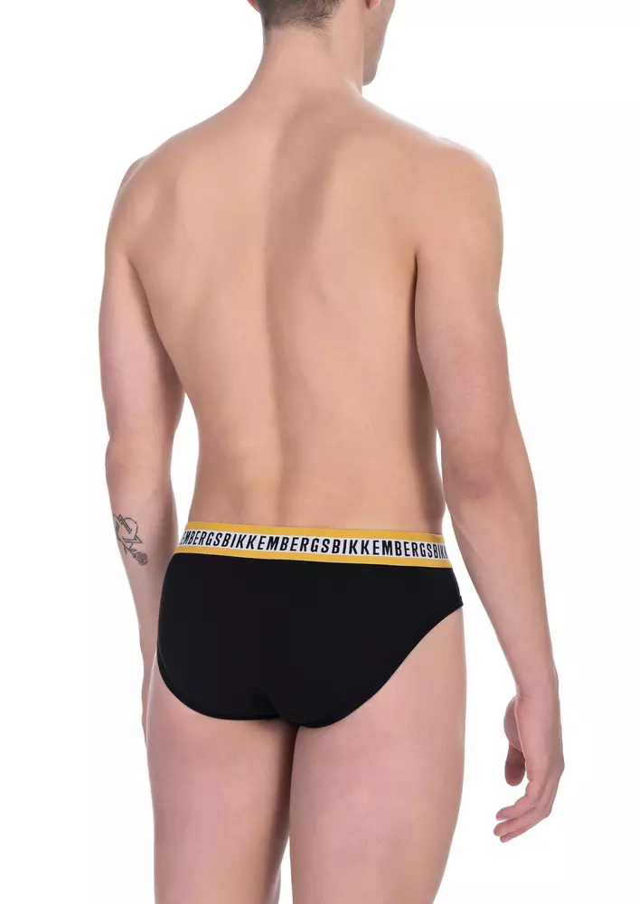 Black Cotton Men Brief hover