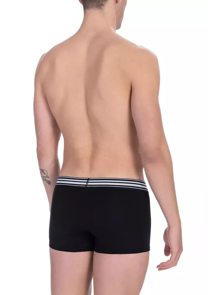 Black Cotton Men Trunk Twin Pack hover