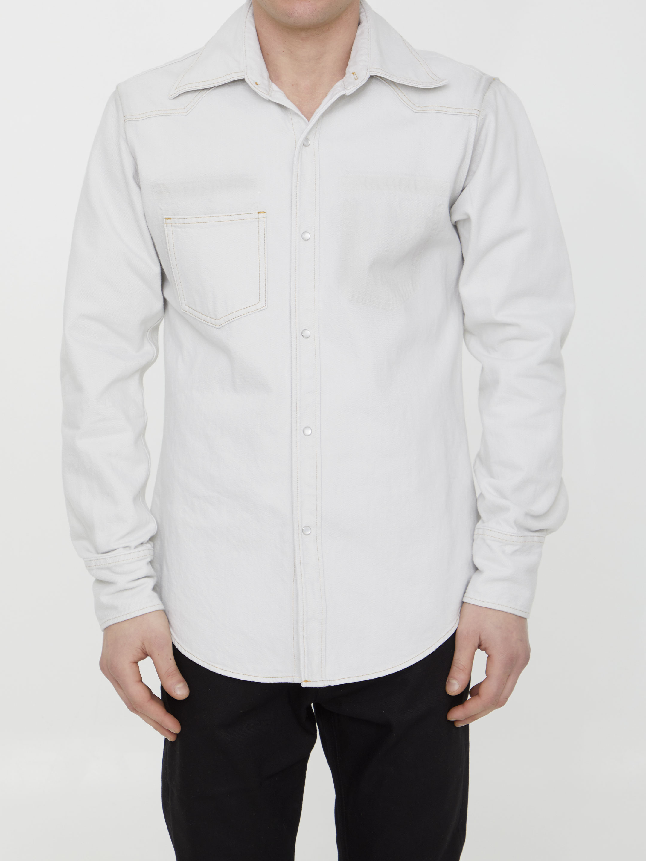 Cotton denim shirt