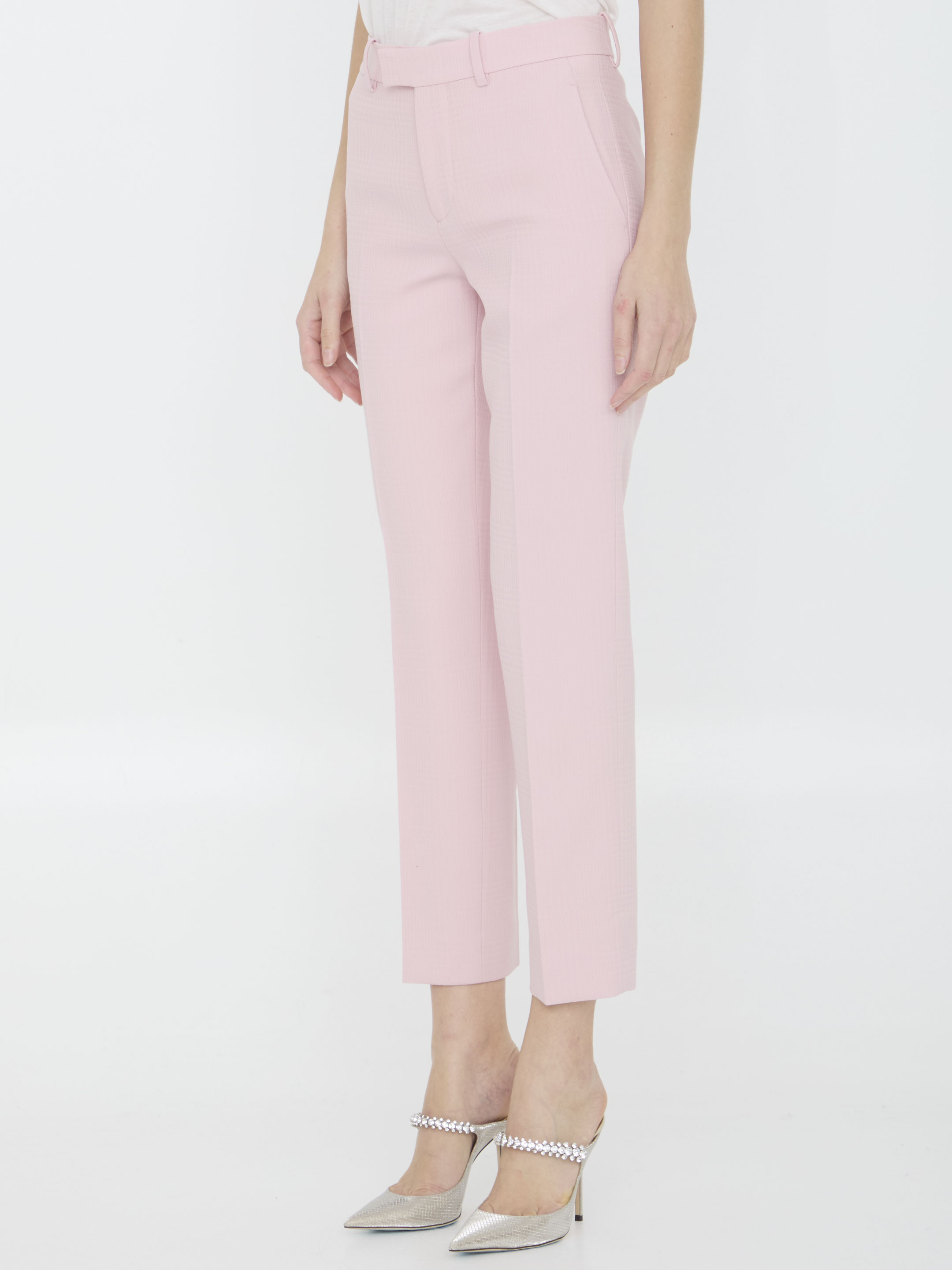 Wool tailored trousers hover