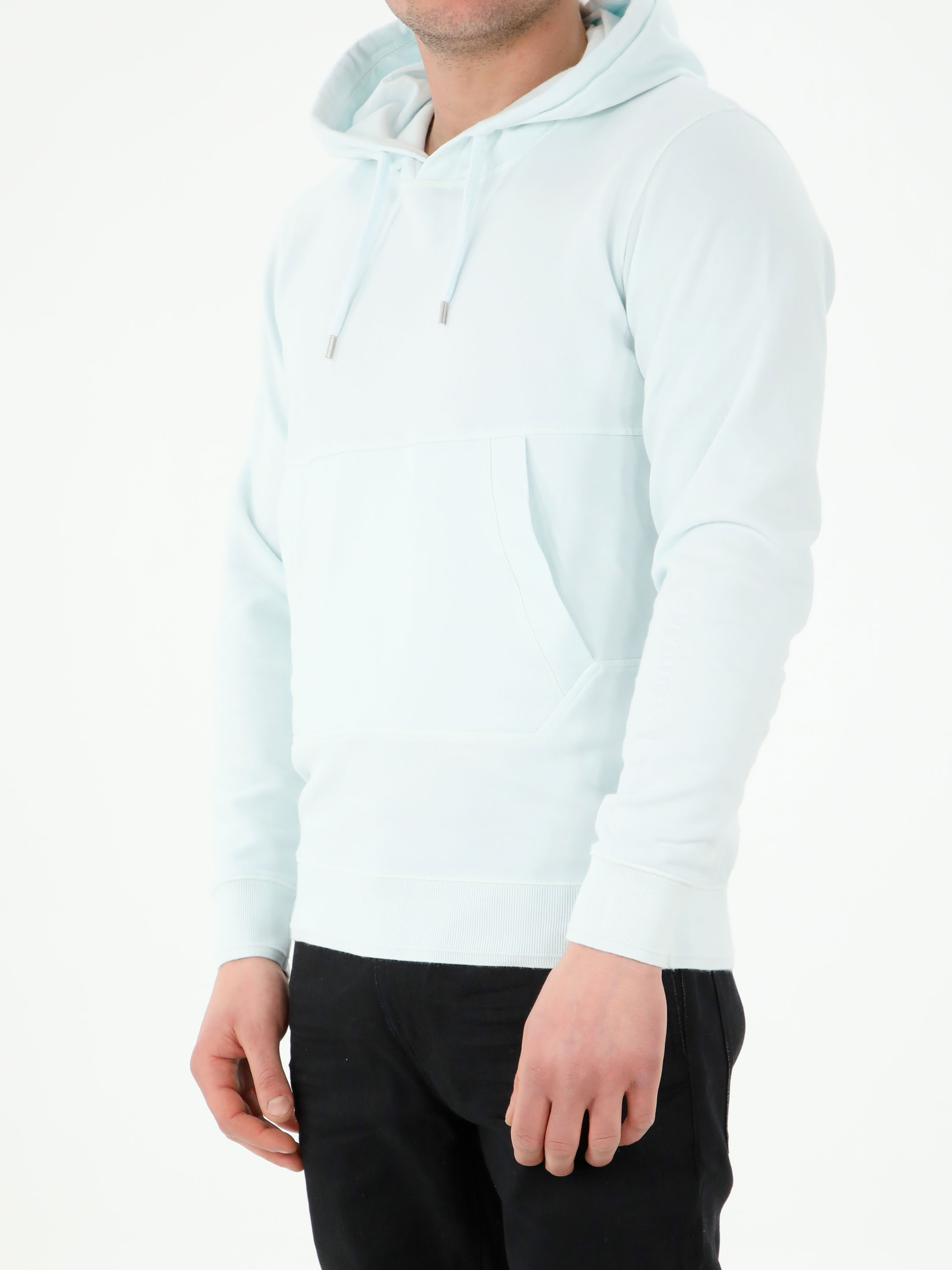 Light-blue hoodie hover
