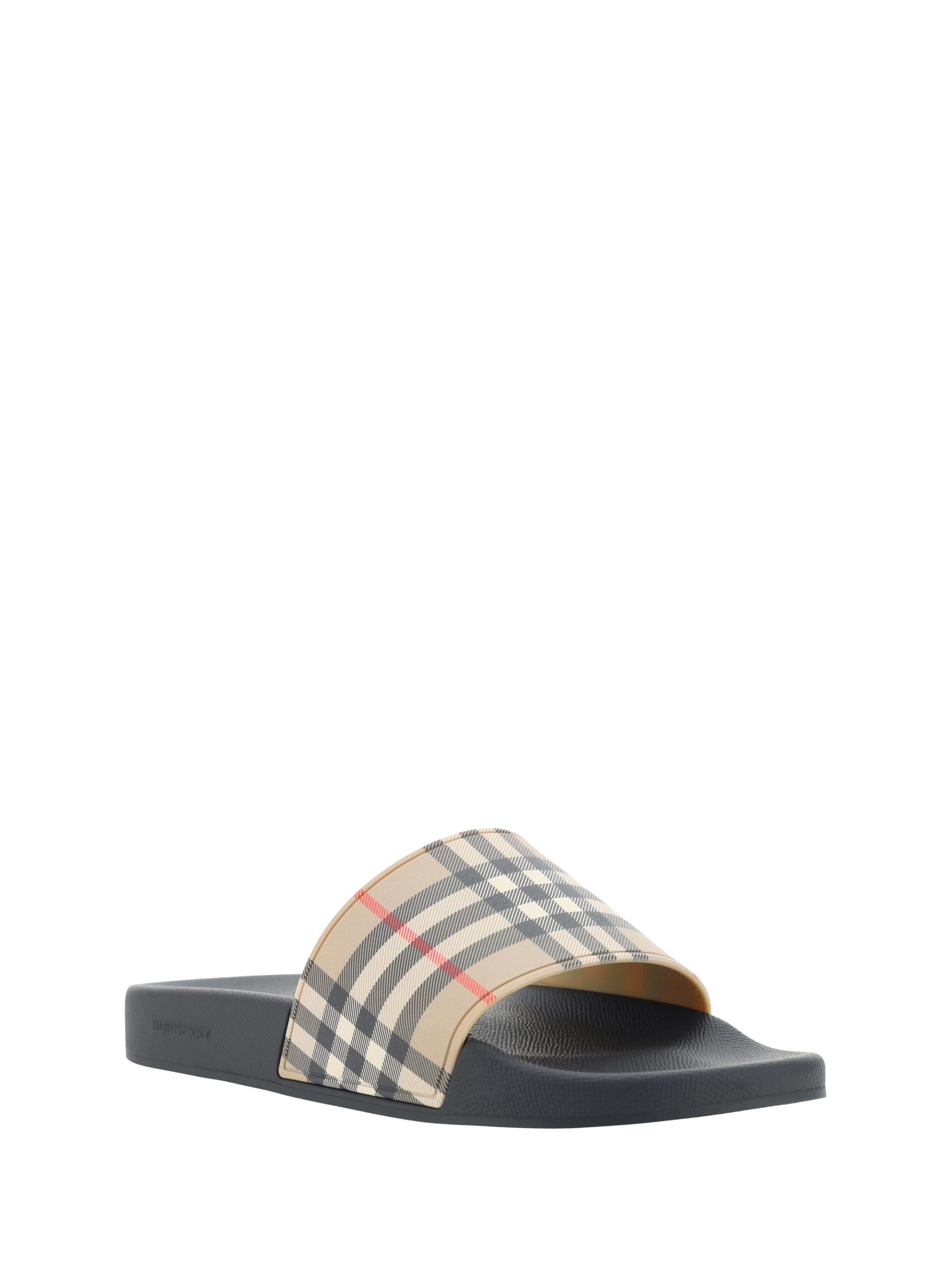 Brown Rubber Slides Sandals hover